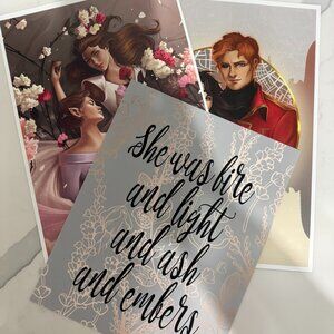 2/$20 - Set of Three Bookish Art Prints